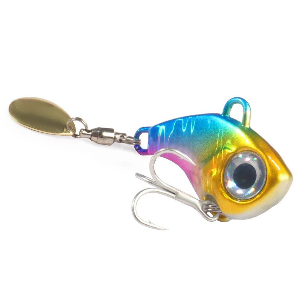 Wobble Rotierende Metall VIB Vibration Köder Spinner Löffel Jig Angeln Lockt 10g 20g 30g Künstliche Harte köder Pailletten Pesca Köder