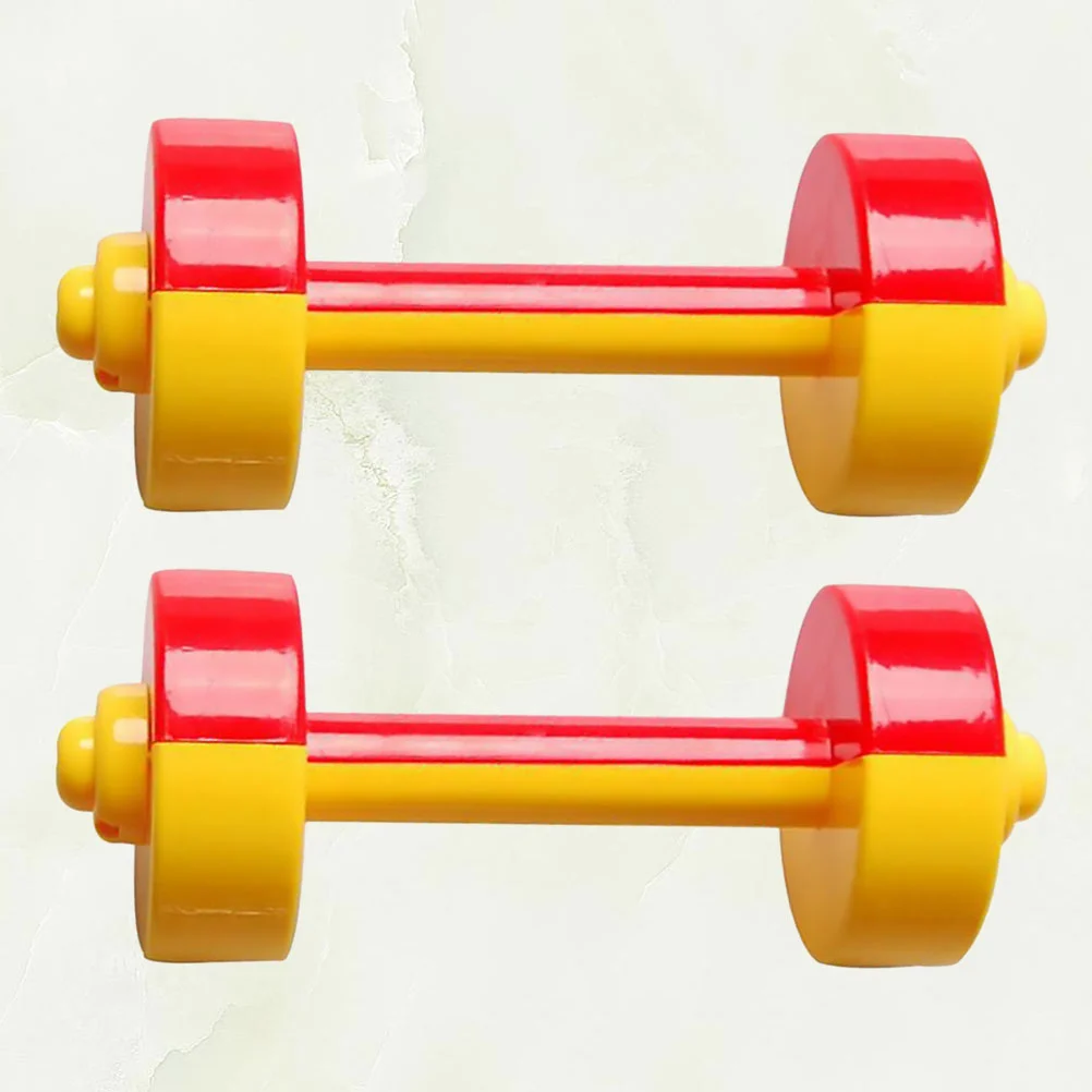 

1 Pair Children Dumbbell Toy Plastic Dumbbell Toy Fitness Weight Lifting Dumbbell Gymnastic Equipment Props Early Educational To