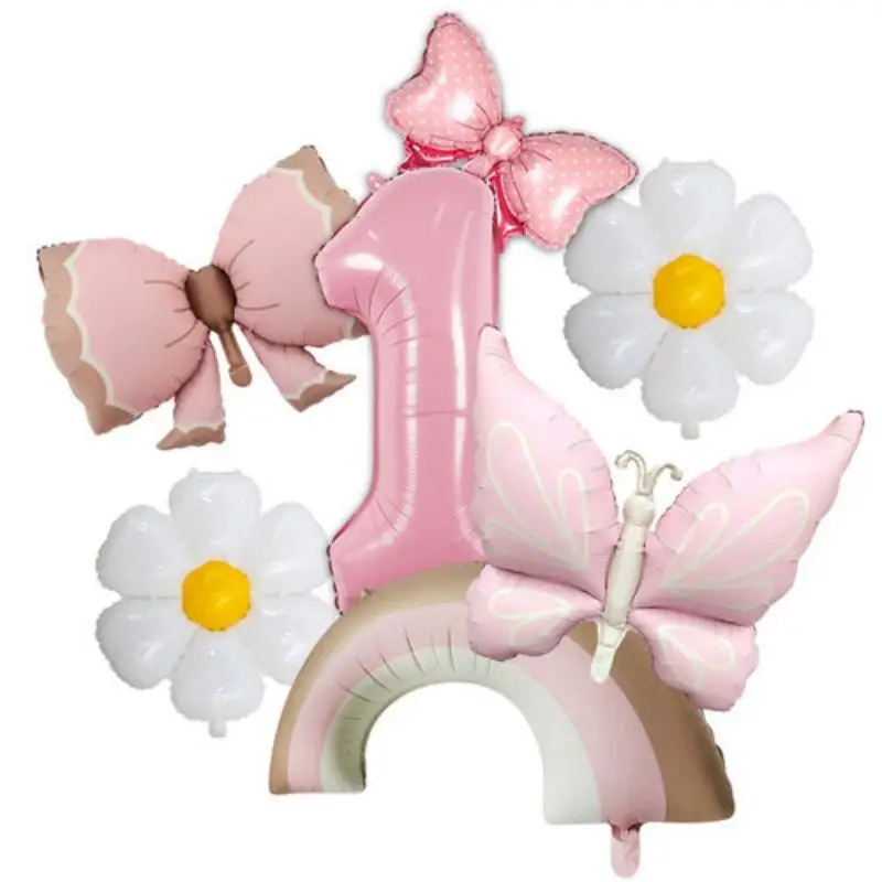 Neue Schmetterlings-Themen-Geburtstagsparty-Artikel: Schmetterlings-Tischgeschirr, Teller, Becher, Servietten, Tischdecke, Party-Deko, Ballons, Papa-Armband – Detail 31
