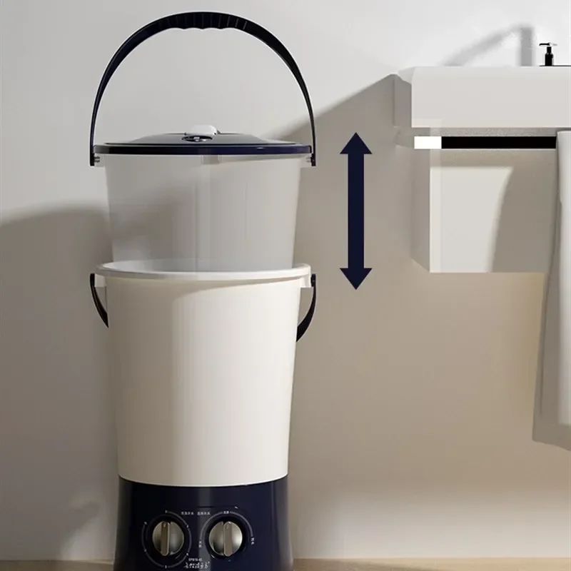 Calcetines de lavado Cubo doble Lavandería Ropa interior Lavadora Cubo de luz azul bebé