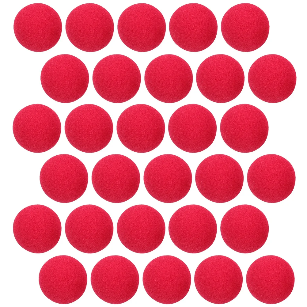 

30Pcs Sponge Clown Nose Small Clown Prop for Cosplay Circus Party Carnival Costume Accessory Decorative Replaceable Nose