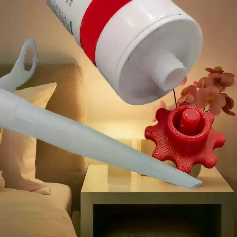 Caja de 10 sellos para botellas de pegamento naranja: tapas superiores de plástico seguras para contenedores adhesivos habituales, herramientas de decoración compactas.