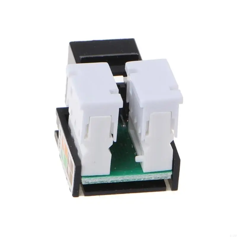 E1PF 5Pcs RJ45 CAT5E Keystone Insert, Down Keystone Adapter, Black