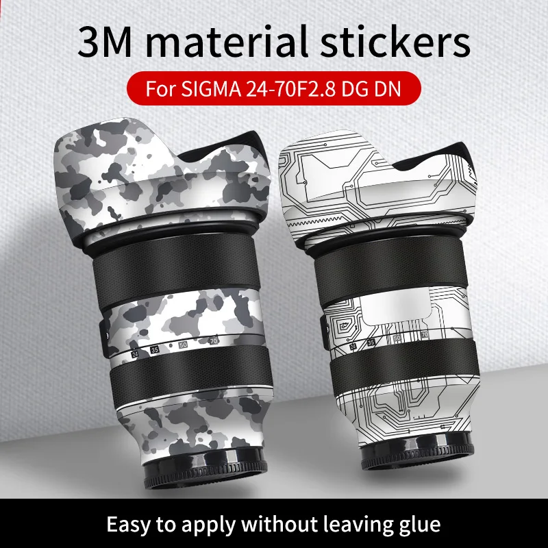 For Sigma Camera Lens Stickers 24-70mm F2.8 DG DN Lens Skin ornament 3M material protective film