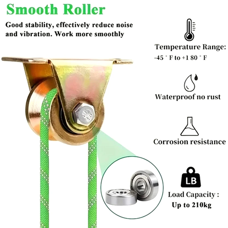 4Pcs Colorful V-Form Wheels with Bearings, Track Roller for Sliding Doors, Home Hardware Rigid Caster
