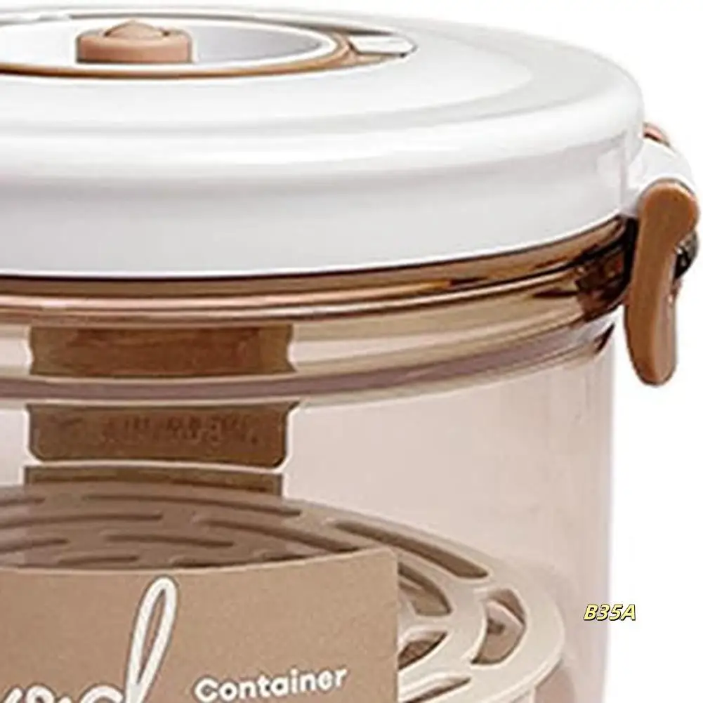 

Vacuum Containers For Food Storage With Manual Pump, Portable Pantry Universal Vacuum Sealer 2.3L Easy To Use