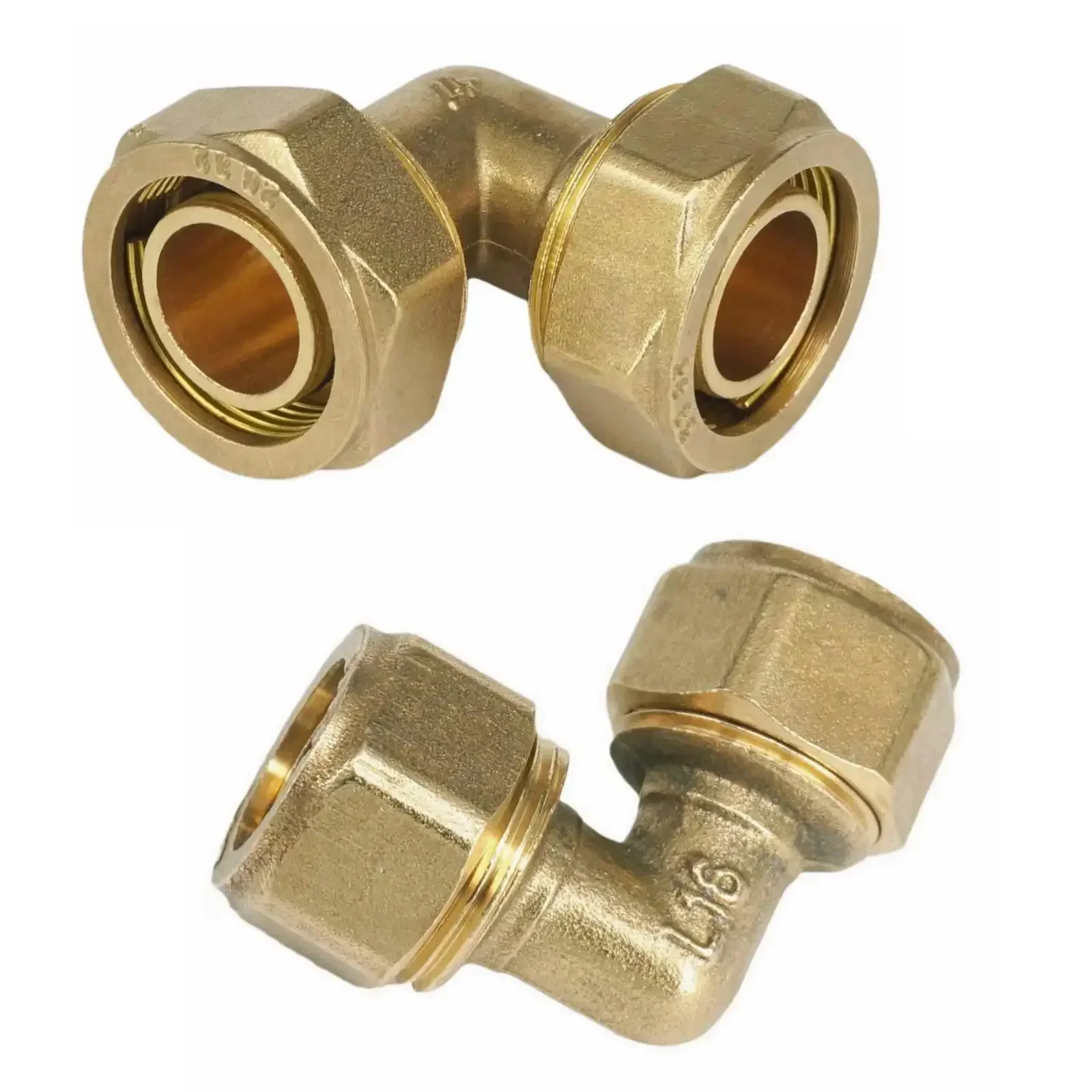 

Fit Tube IDxOD 12x16/14x18/16x20/20x25/26x32mm PEX-AL-PEX Elbow Pipe Fitting Brass Pipe Connector For Floor Heating
