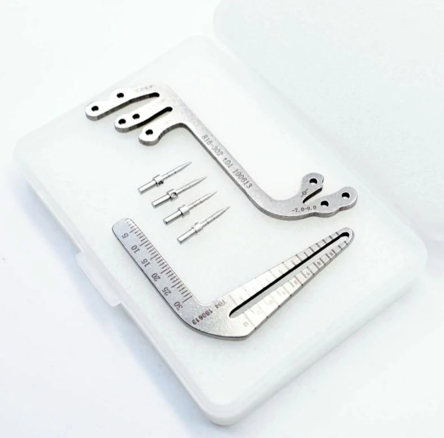 

Dental Implant Guide Set Oral Planting Locator Positioning Guide Drilling Positioning Ruler Angle Ruler Implant Tools Dentist