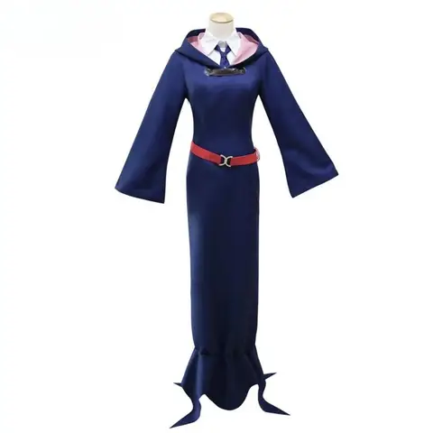 2025 Anime Little Witch Academia Diana Cavendish Cosplay Kostymer Klänning Uniform Hatt Cosplay För Kvinnor Halloween 2025 10 best sales Lilla Häxakademins cosplay - №1