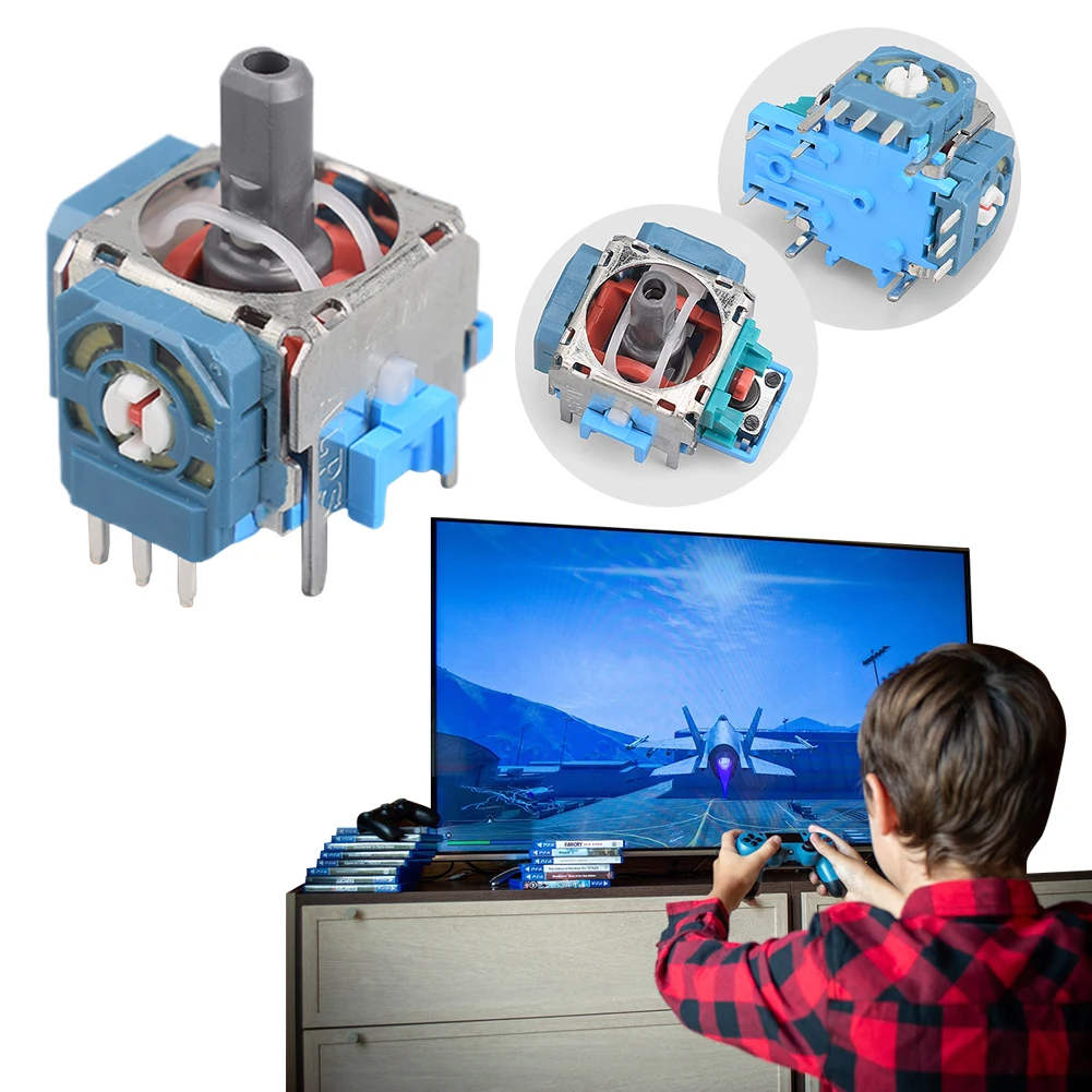 2 ชิ้นแท่งอนาล็อกสำหรับ PS5 คอนโทรลเลอร์ไร้สายนิ้วหัวแม่มือแท่งอนาล็อก 3D จอยสติ๊กสำหรับคอนโทรลเลอร์เพลย์สเตชัน 5