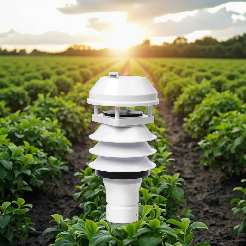 محطة الطقس لنظام Pv الزراعي OceanModbus Rtu 7 في 1 Rs485 Mini Meteorological Ultrasonic Compact