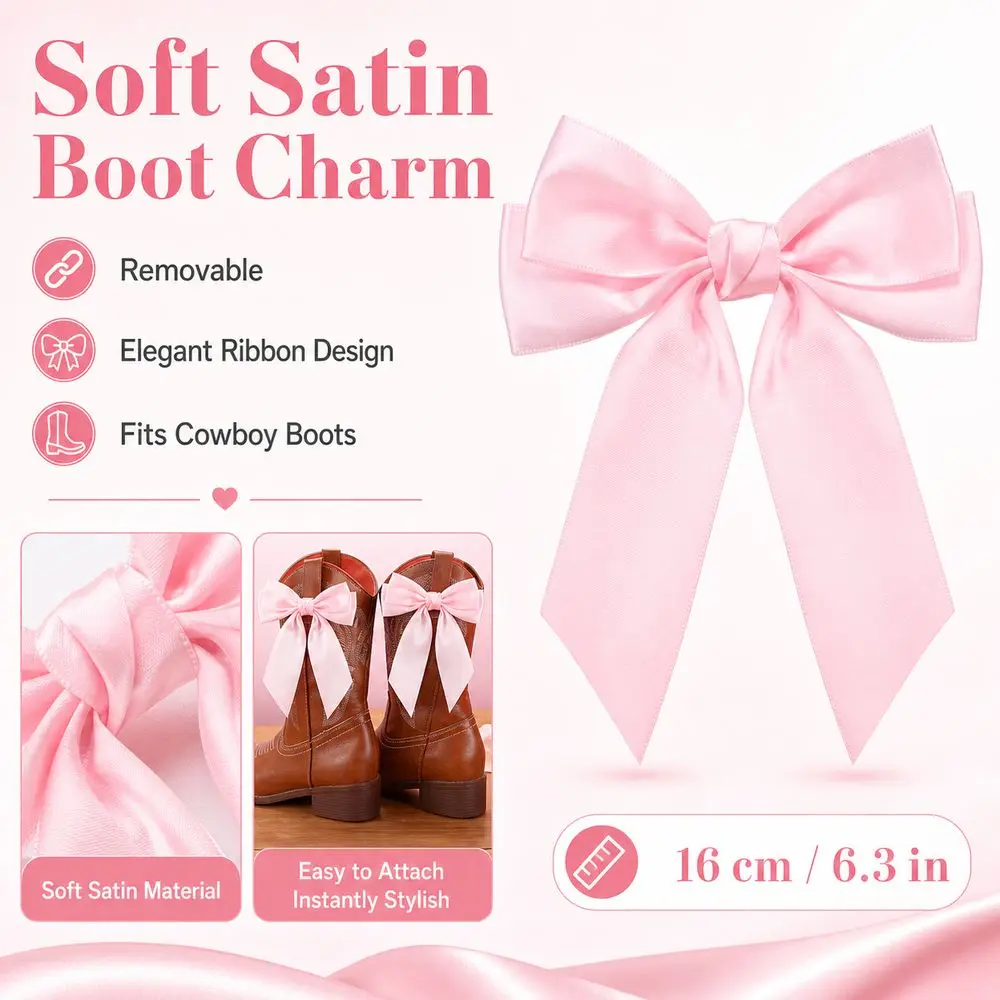 2PCS Satin Ribbon Bow Clips Bowknot Shape Reusable Bag Decoration Clip Back Decorative Bow Accessories Decor Hair Styling Bag