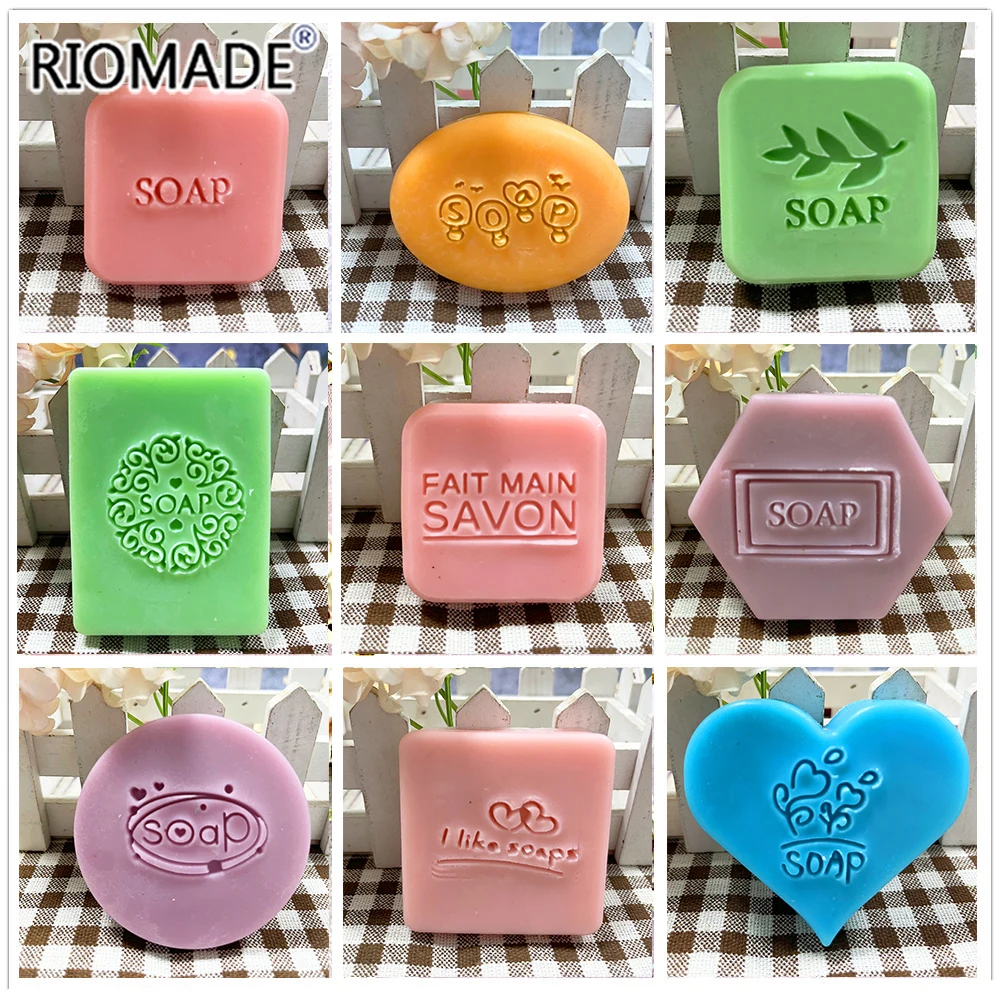 Innovative And Creative SOAP English Alphabet Style Transparent Acrylic Soap Seal Diy Decorative Tool Convenient Hand Made Stamp