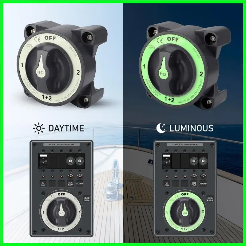 

T3EF Waterproof Battery Selector Switch High Performances Battery Main Switch for Efficient Power Control in & Yachts