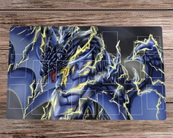 YuGiOh Playmat Superbolt Thunder Dragon TCG CCG Trading Card Game Mat Board Game Mat Anime Mouse Pad Desk Pad & Free Bag 60x35cm