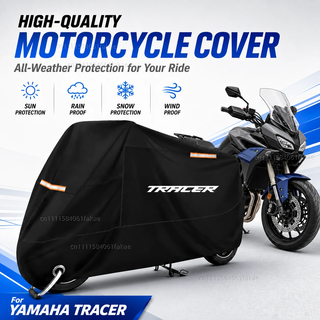 

Motorcycle Cover Waterproof Outdoor All Season Dustproof UV Protective Moto Scooter Rain Cover For YAMAHA TRACER 900GT Tracer