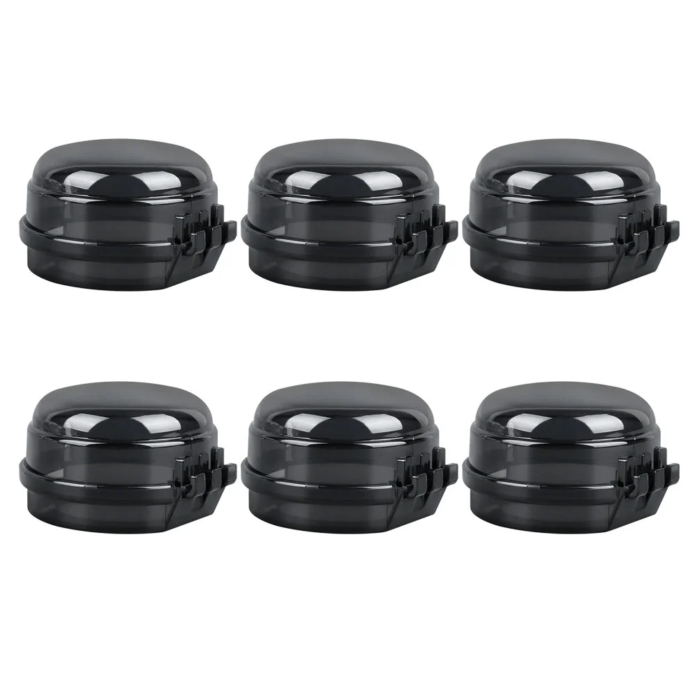 

6 Pcs The Offering Stove Knob Cover Covers Oven for Child Safety Baby Proofing Guard Black