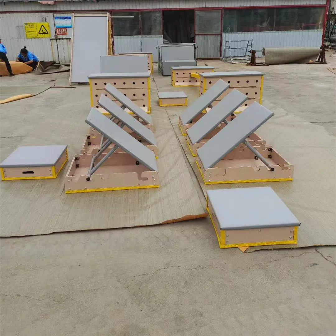 

Children's physical fitness wooden parkour equipment combination sensory integration training climbing wall