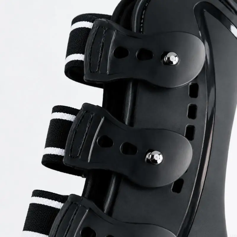   Horse Leg Guards for Field Use with PU Outer Shells, Visible Ventilation Openings, and Adjustable Elastic Fasteners