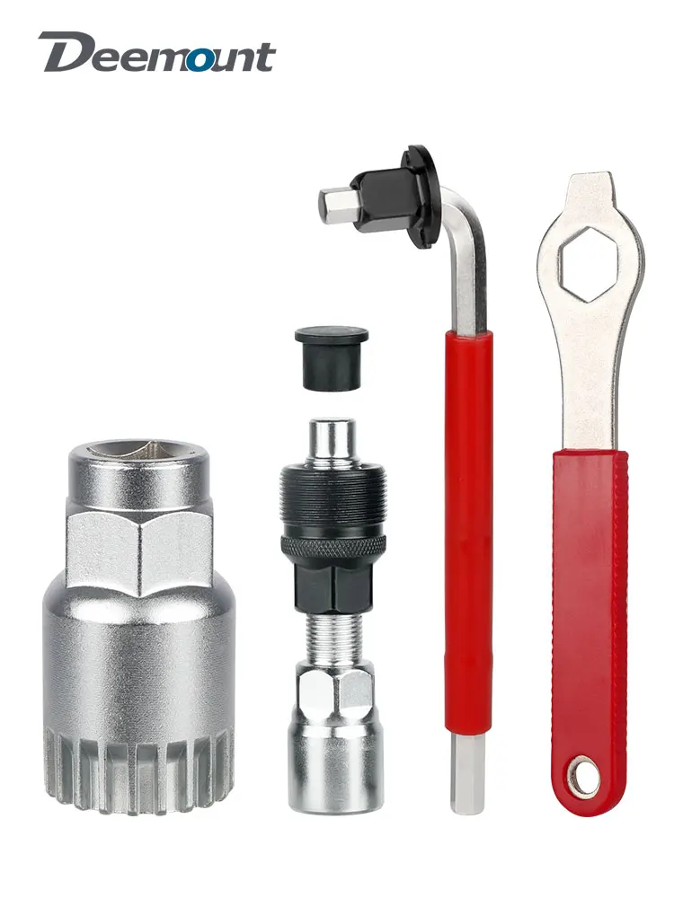 AliExpress Deemount Bicycle Repair Kit Carbon Steel 20 Spindles Sleeve Tool BB Crank Extractor For Splined/Square Crankset Maintenance Tool