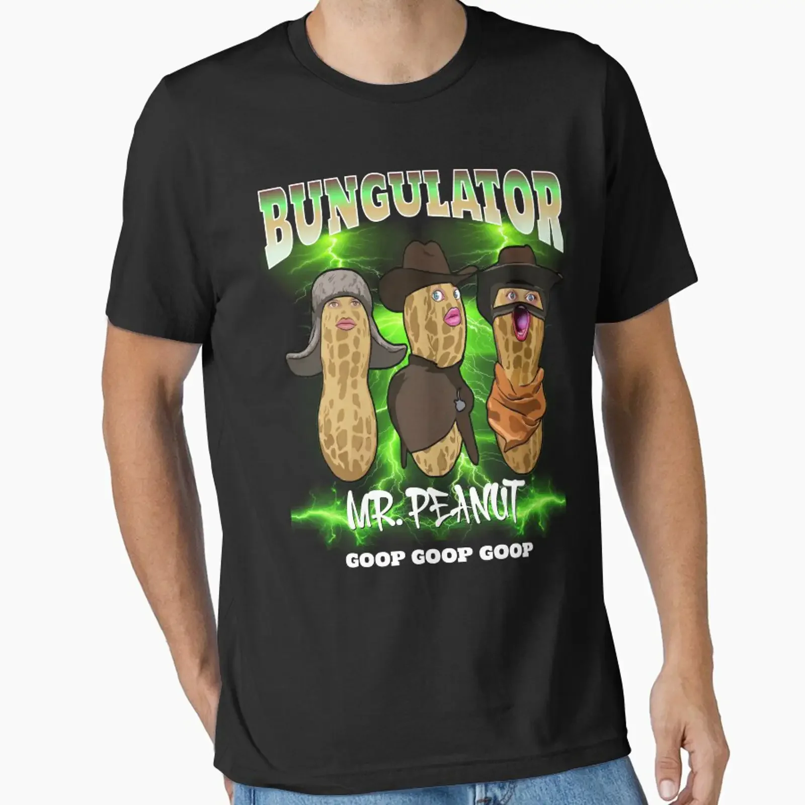 The Burnt Peanut GOOP Bungulator Mr designed and sold by Sendowart vintage Washed Slightly Stretched graphic streetwear Casual