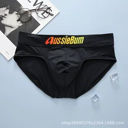 Aussiebum Men's Briefs, Milk Silk, Low Waist, Stretch and Comfortable, Convex Bag