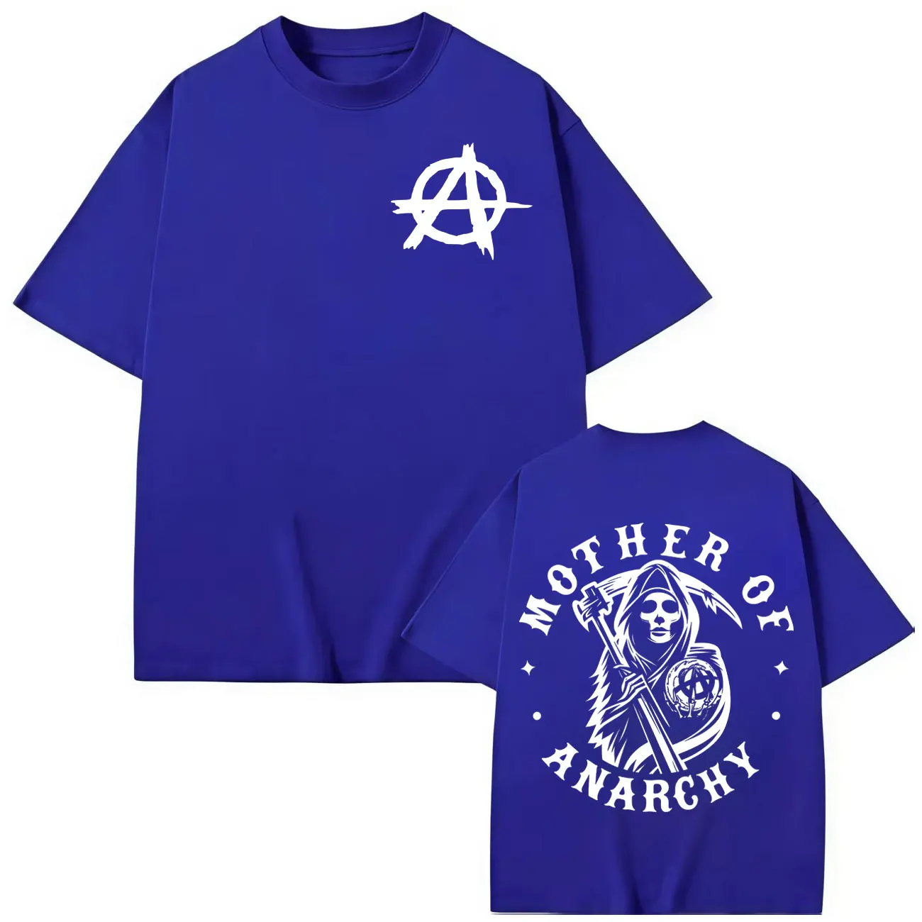 المسلسلات التلفزيونية أبناء الفوضى طباعة تي شيرت الرجال النساء خمر موضة تي شيرت الصيف عادية القطن تي شيرتات قصيرة الاكمام الشارع الشهير