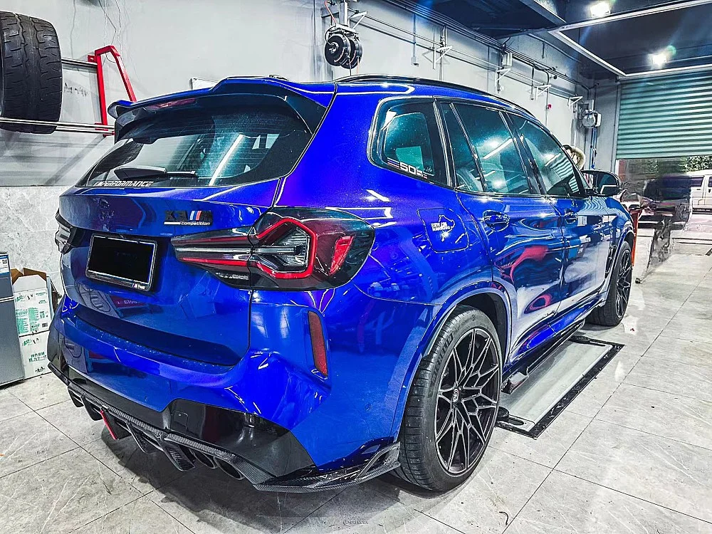 Suitable for . X3M F97 Retrofit Upgrade, Carbon Fiber Rear Diffuser, Bumper Lower Lip Replacement, Body Kit