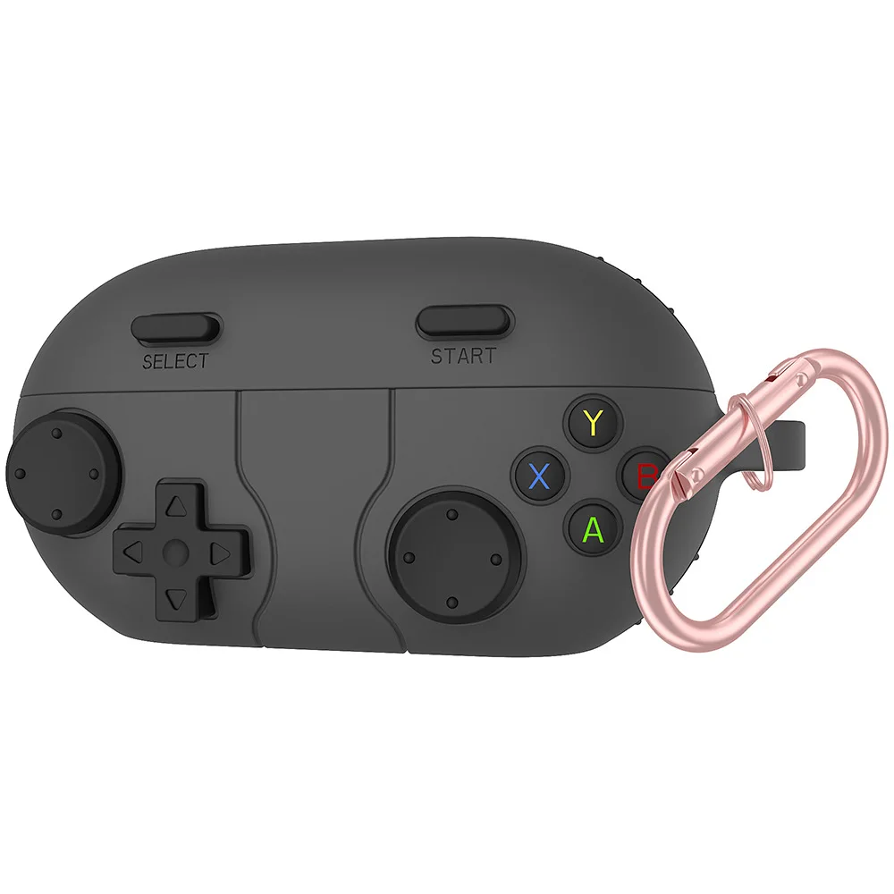 YAYINCC Silikon-Schutzhülle für Beats Solo Buds Kopfhörer-Ladehülle, sturzsicheres und staubdichtes Design mit Spielkonsolen-Tasten. – Detail 3