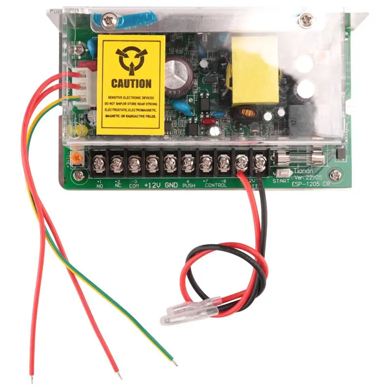 

AA08-DC 12V 5A UPS Fuction Door Access Control Power Supply Use For Access Control System Switch Remote Lock AC 110V-240V