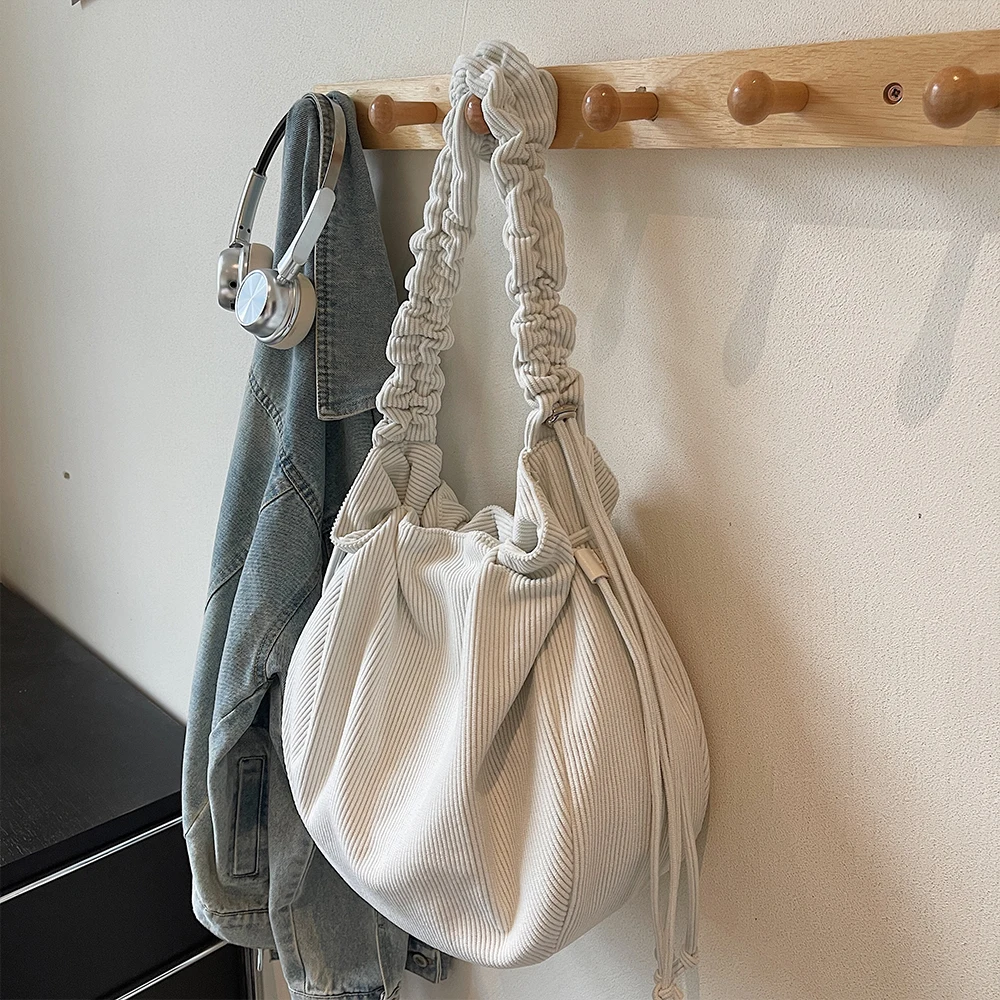 حقيبة حمل برباط النسخة الكورية، حقيبة يد نسائية للسفر الترفيهي ذات سعة كبيرة، حقيبة كتف للتنقل، حقيبة نسائية