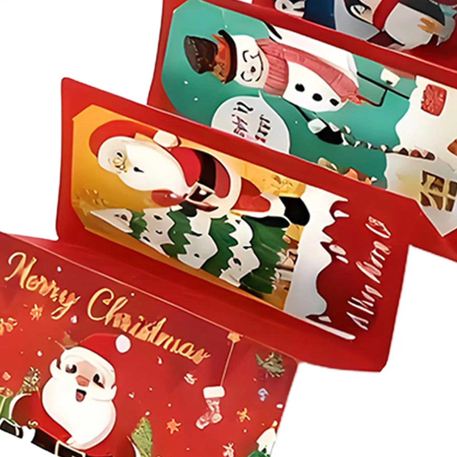 Christmas Money Holder For Cash Festive 10 Slots Card Checks Envelope Surprise Money Envelopes For Family Friends Kids Adults