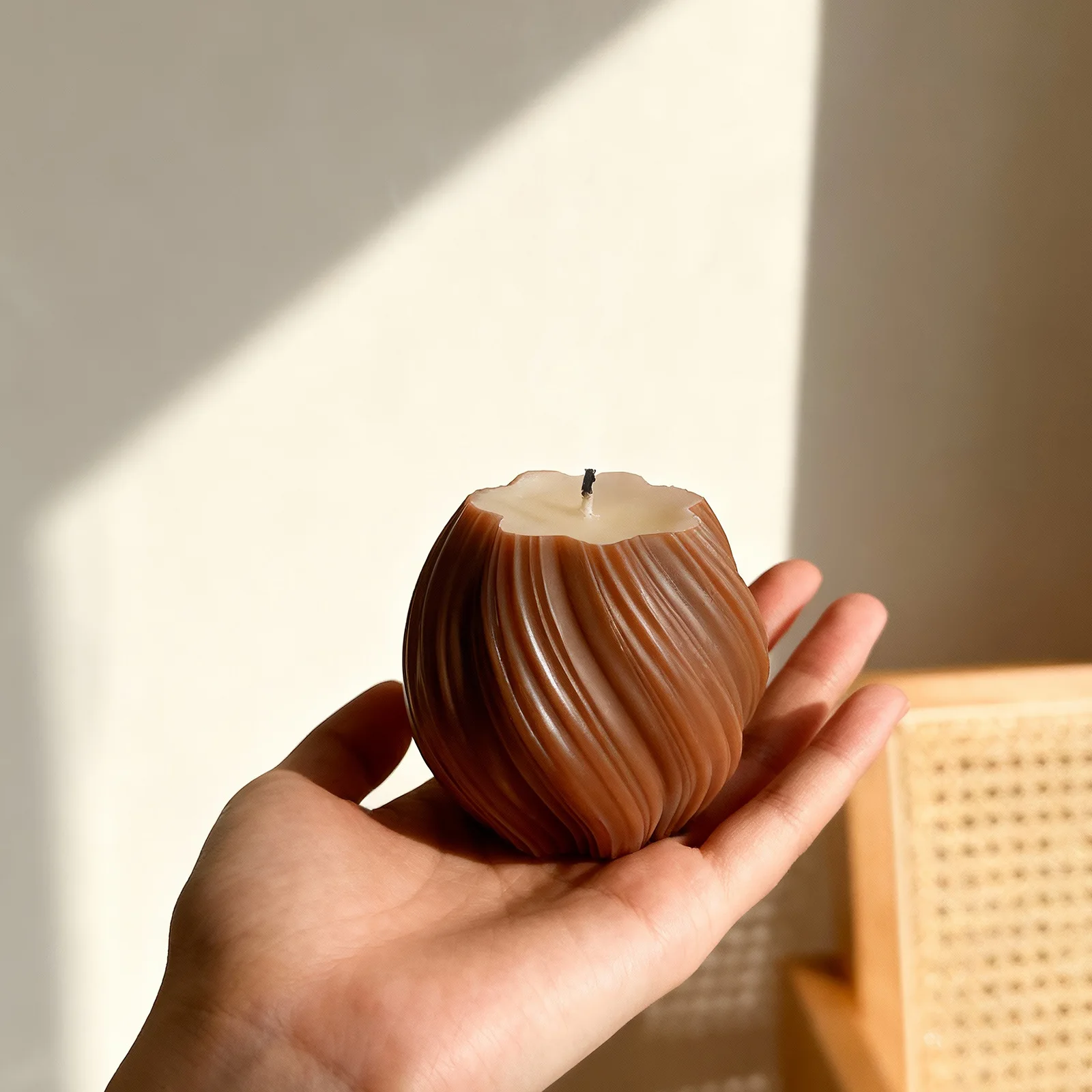 3D Geometrische Welle Rotierende Säule Kerze Silikon Form DIY Abstrakte Kunst Seife Aromatherapie Harz Gips Form Handwerk Dekoration