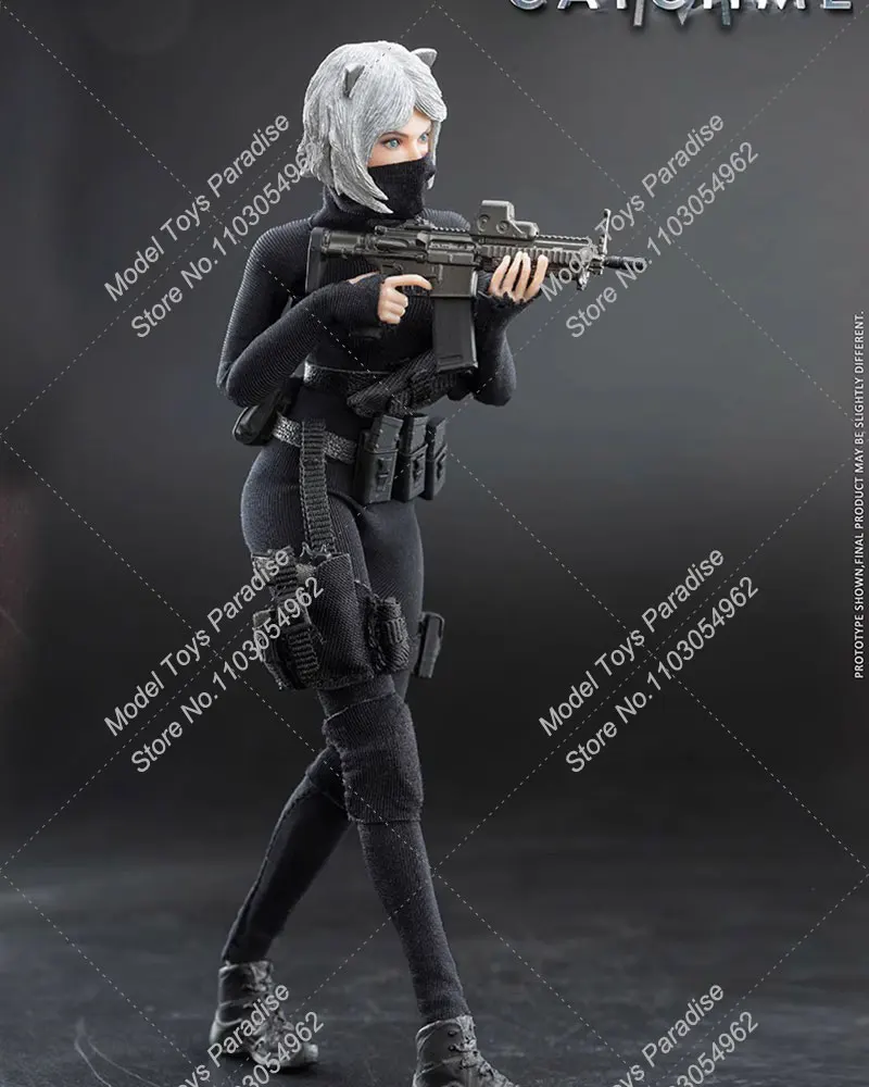 VERYCOOL-Full Set Black Clothes Action Figure para Mulheres, Soldado Feminino, Assassino, Brinquedos Colecionáveis, Presentes, VCF-3002, Escala 1:12, 6"