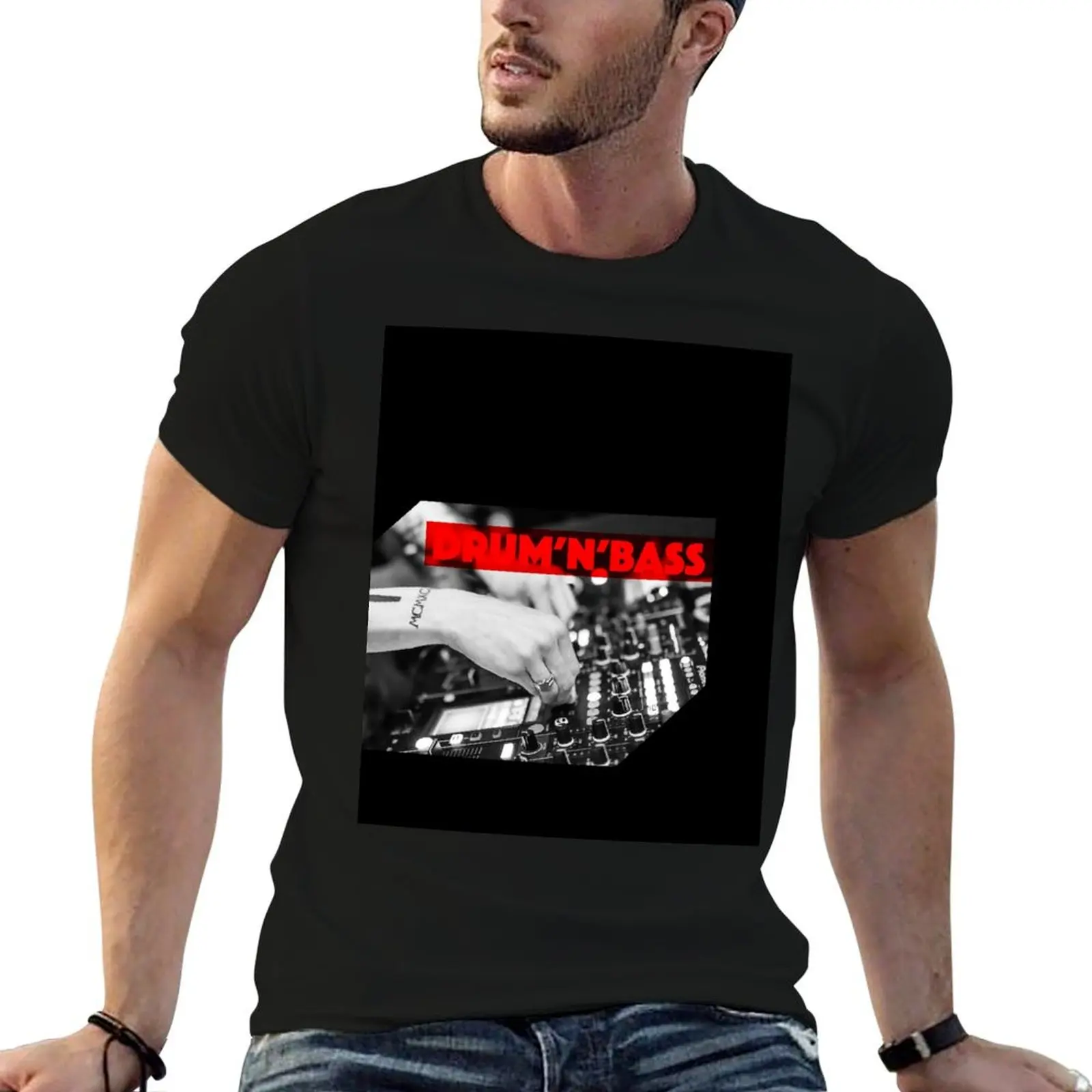 

Drum and Bass Djs gift. T-Shirt man t shirts cotton man t shirts graphic T-Shirt