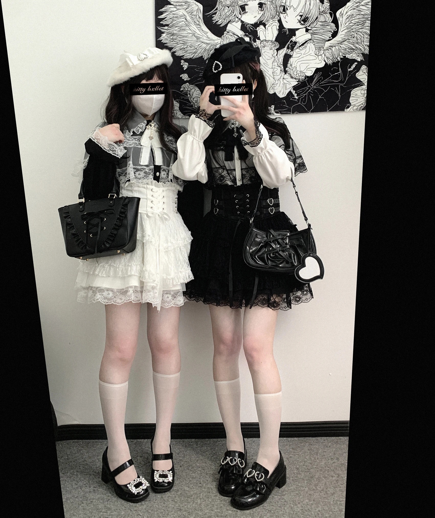Japanese Mine Style Lace Splicing Short Skirts High Waist Lace-up A-line Heart Leather Buckle Sweet Versatile Mini Skirt Women