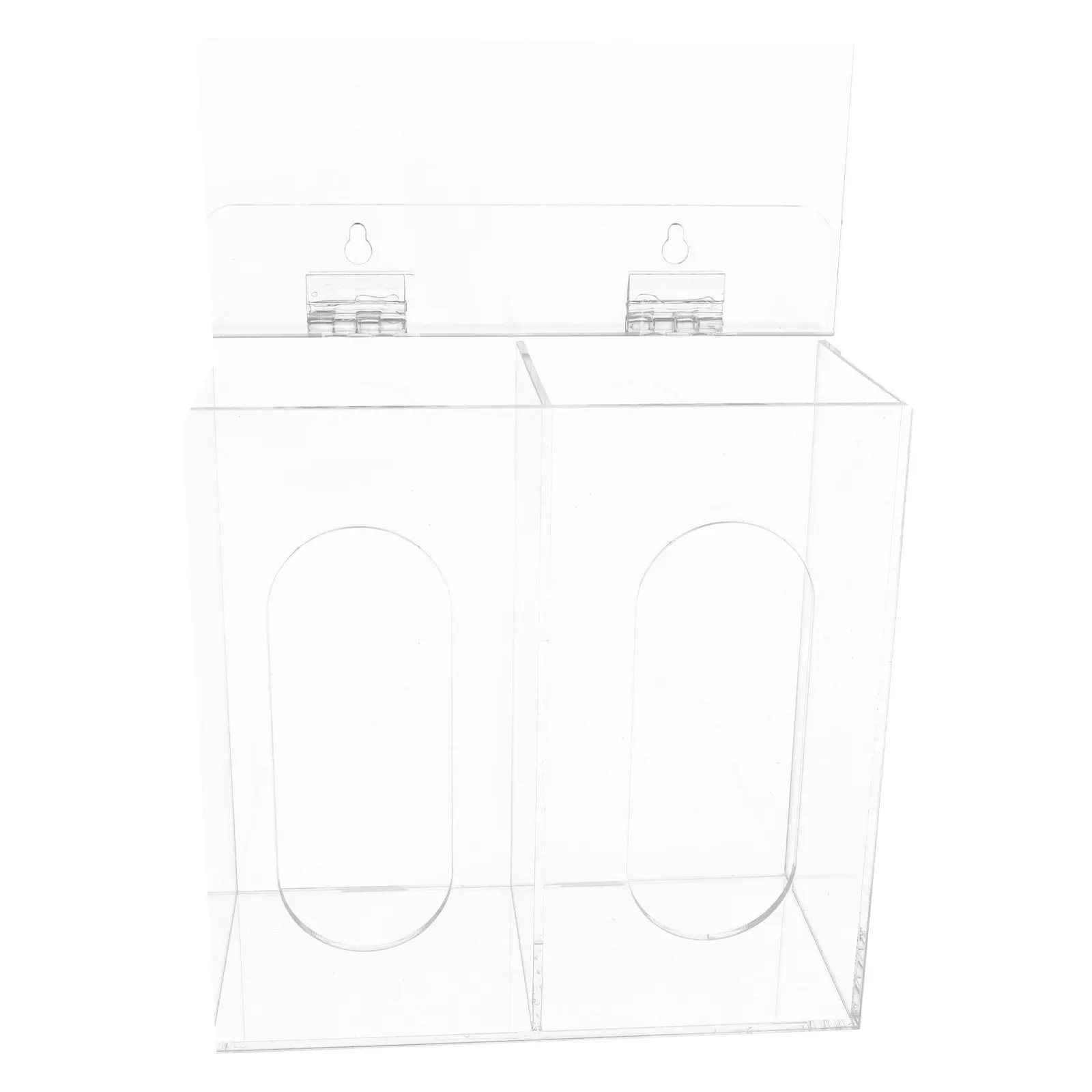 Acrylic Mask Storage Box Clear Face Mask Dispenser Portable Compact Design Fine Workmanship Polished Surface Friendly