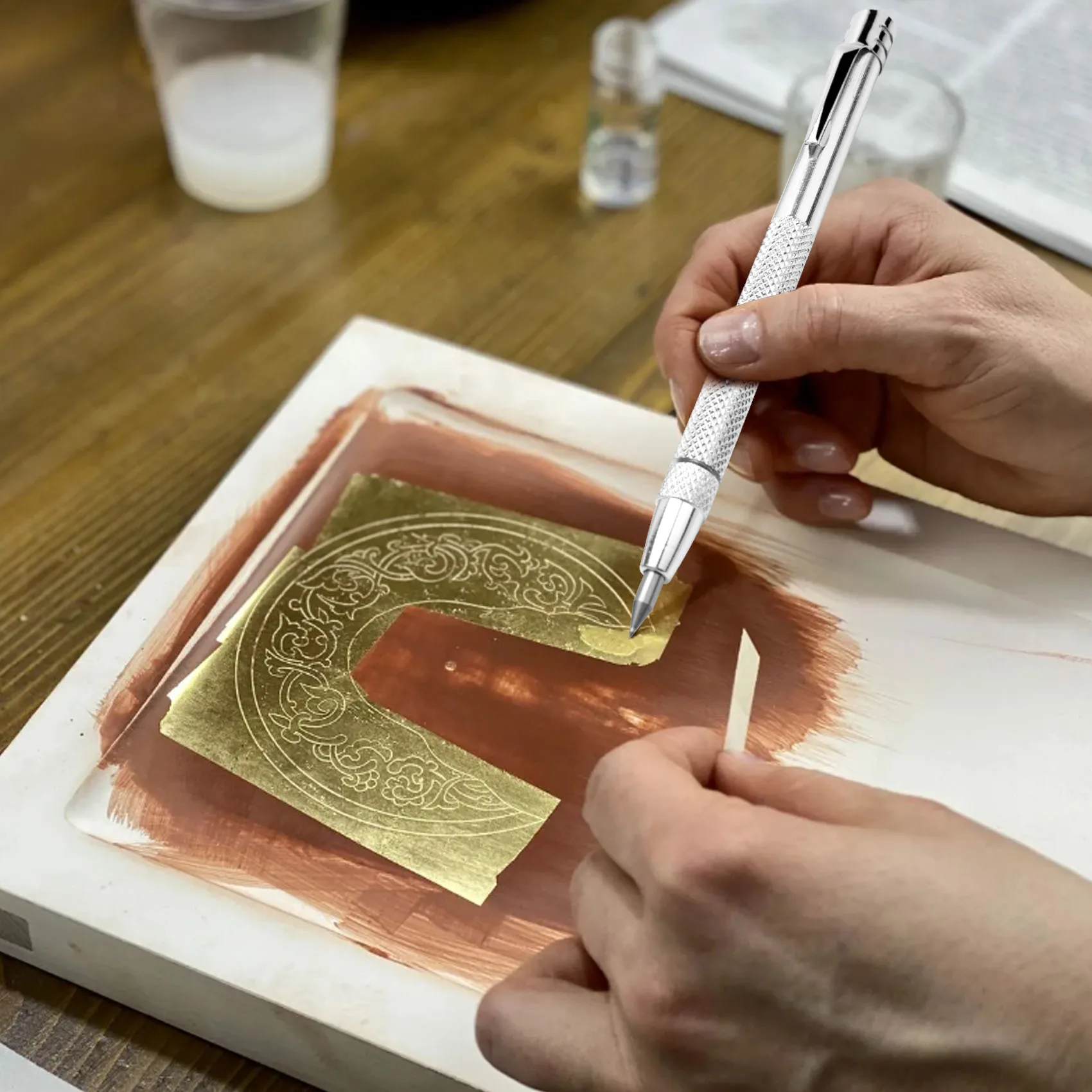 

Quality 10 Pieces Tungsten Carbide Scriber with Magnet Aluminium Etching Engraving Pen with Clip for Ceramics Glass Marble