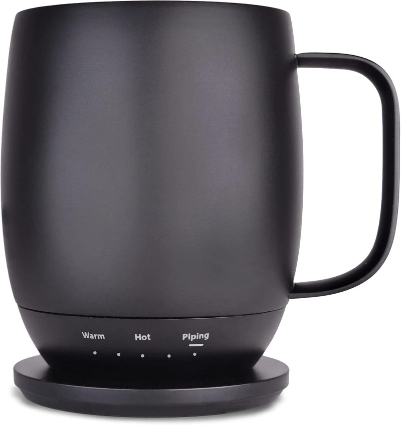 Temperature-Controlled, Self-Heating Coffee Mug (Black - 14 oz.)