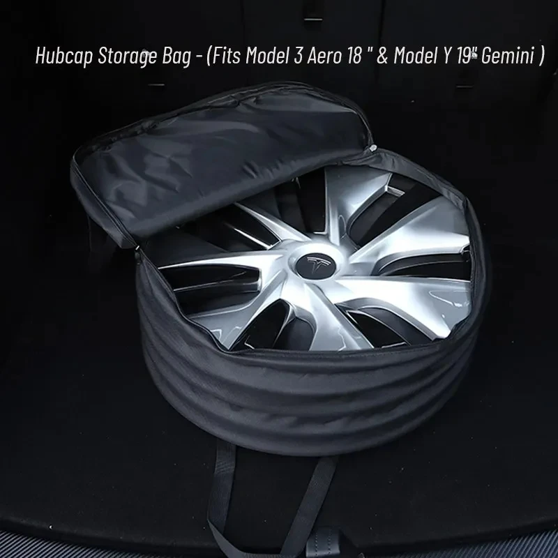 Wheel Cover Storage Bag Hubcaps For Tesla Model 3 Y 18 Inch 19 Inch Tire Tire Cover Case Hub Cap Portable Carrying Organizer Bag