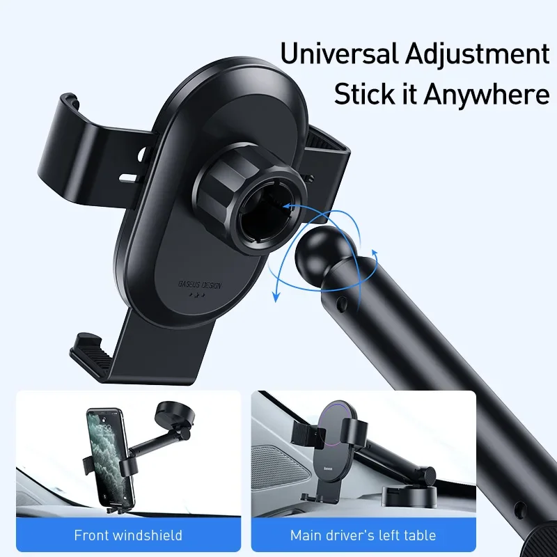 Baseus Car Phone Holder Air Vent Windshield Mount for Mobile Phone Holder Stand for iPhone Cell Phone Support Samsung Xiaomi