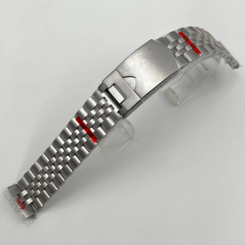 20mm Brushed Silver Stainless Steel Bracelet, Durable Metal Strap Replacement Accessory, Compatible with Tactical Frog 40mm Case