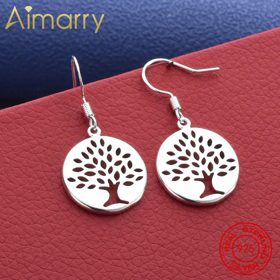 أفضل 925 فضة شجرة أقراط إسقاط أقراط للنساء سحر الاتجاه هدايا عيد ميلاد موضة حفلة غرامة مجوهرات