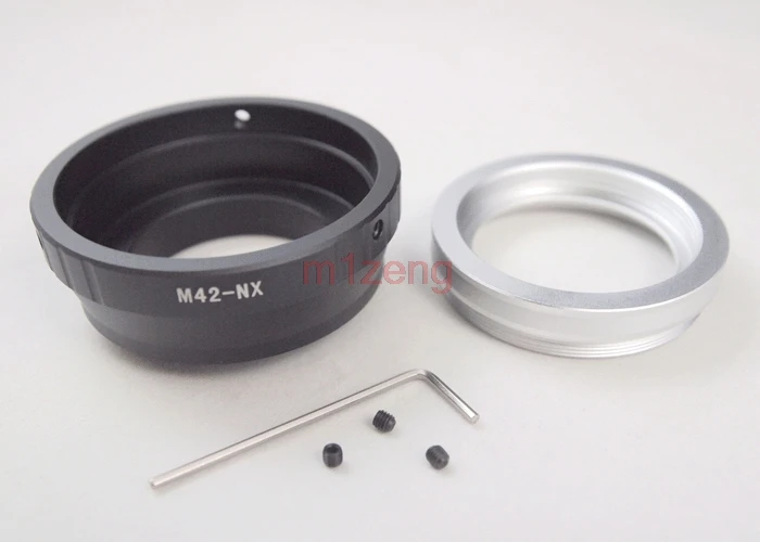 m42-nx 42mm M42 Screw lens to NX Mount Adapter Ring for samsung NX5 NX10 NX11 NX100 NX200 NX210 NX1000 Camera