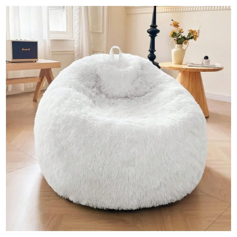 

Fur Bean Bag CoverNo Filler, Fluffy Stuffed Animal Storage Bean Bag Chair Cover For Bedroom Home Dr, Furry Fuzzy Big Gaming Bea