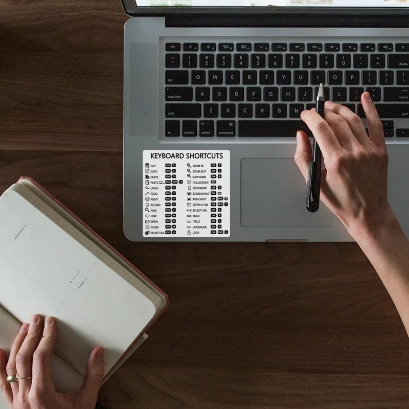 Pegatina de atajo de teclado de referencia para PC, portátil, pegatina de atajo de escritorio para goo gle, práctica y duradera