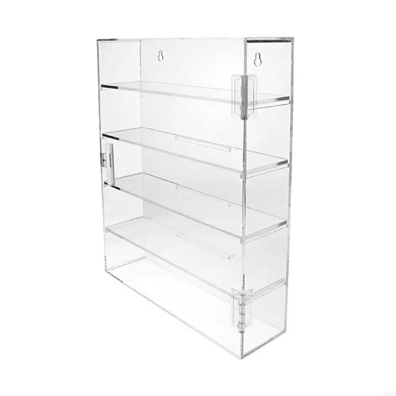 

Large Clear Storage Box For Collectible Models and Toy Dustproof Clear Organizers Shelf Durability Simple Installation M68E