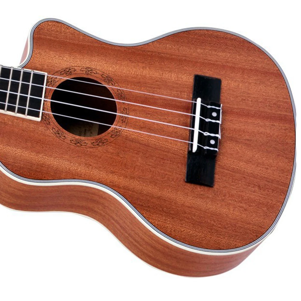 High-quality Plywood Cutaway Matte Ukulele 24/26 Inch Four-string Guitar