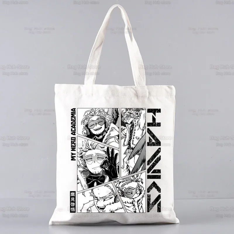 Anime My Hero Academia Shoulder Bag Canvas Tote Eco Todoroki Bakugou Deku Shopping Bag Canvas Tote Bag Casual HandBag Daily Use