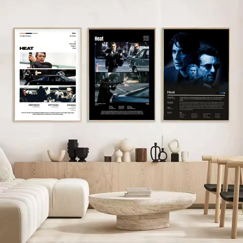 Movie Heat Painting Calligraphy Stylish Canvas Poster Wall Art for Living Room Bedroom Cafe Office Decor Gift